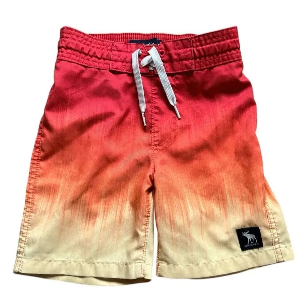 Youth Boys Gymboree Sailboat Nautical Print Swimming Board Trunks - Sz S 5/6